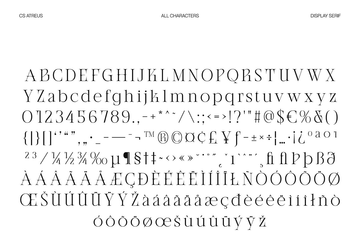 CS Atreus – Modern Serif Font, a Serif Font by Craft Supply Co. (Photo 8 of 8)