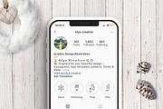 Xmas Instagram Highlight Story Icons, a Social Media Template by Olya Creative (Thumbnail 3 of 4)