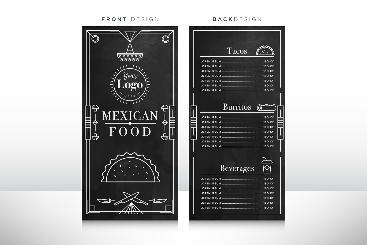 90 Linear Style Menu Designs, a Templates & Theme by Kursat Unsal (Photo 15 of 23)