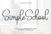 Simple School, a Handwritten Font by InermediaSTUDIO (Thumbnail 1 of 7)