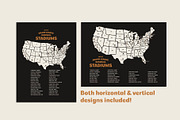 MLB Baseball Stadium Map Poster, a Poster Template by Nixon Design (Thumbnail 7 of 7)