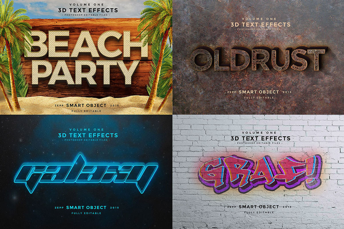 150 3D Text Effects for Photoshop, a Brushes & More by Graphicdome (Photo 32 of 71)