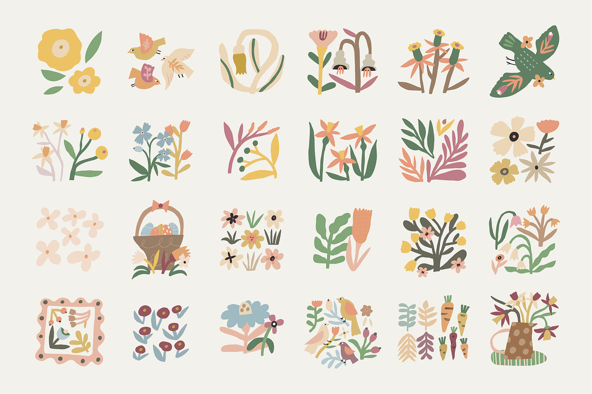 Easter | 490 hand drawn elements, a Seasonal Illustration by Olia (Photo 5 of 13)