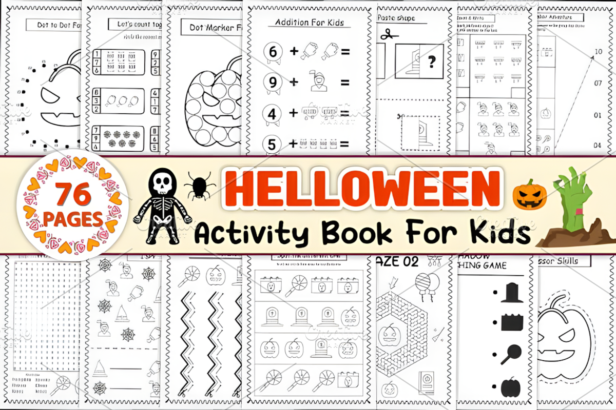 Halloween Activity Book for Kids, a Seasonal Illustration by Coco Bloom (Photo 1 of 3)