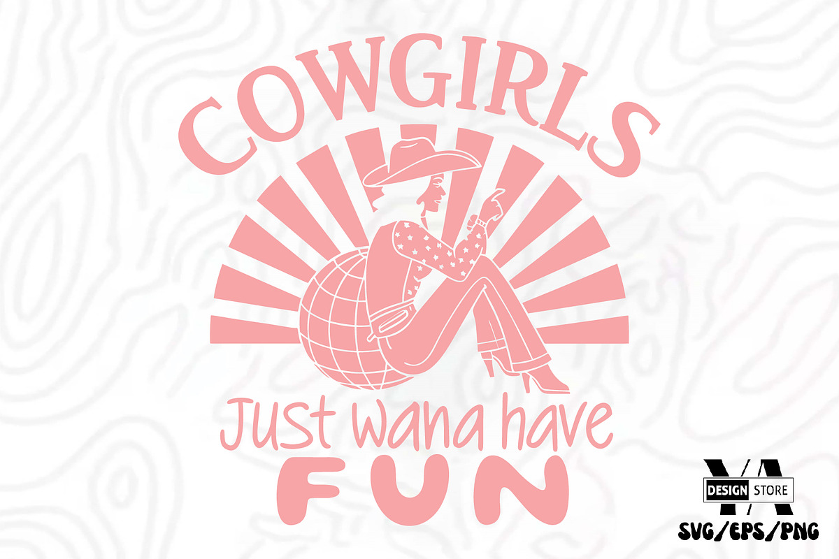 Vintage Western CowGirl SVG Bundle, an Object Illustration by Ya_ Design Store (Photo 9 of 11)