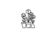 Flower Pot Silhouette Vector Bundle, an Illustration by jahid234 (Thumbnail 16 of 49)