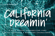 California Dreamin' Font, a Script Font by kelly fiance (Thumbnail 1 of 14)
