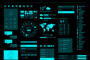 UI kit, mobile and web design vector, a Background Graphic by TeaGraphicDesign (Thumbnail 1 of 4)