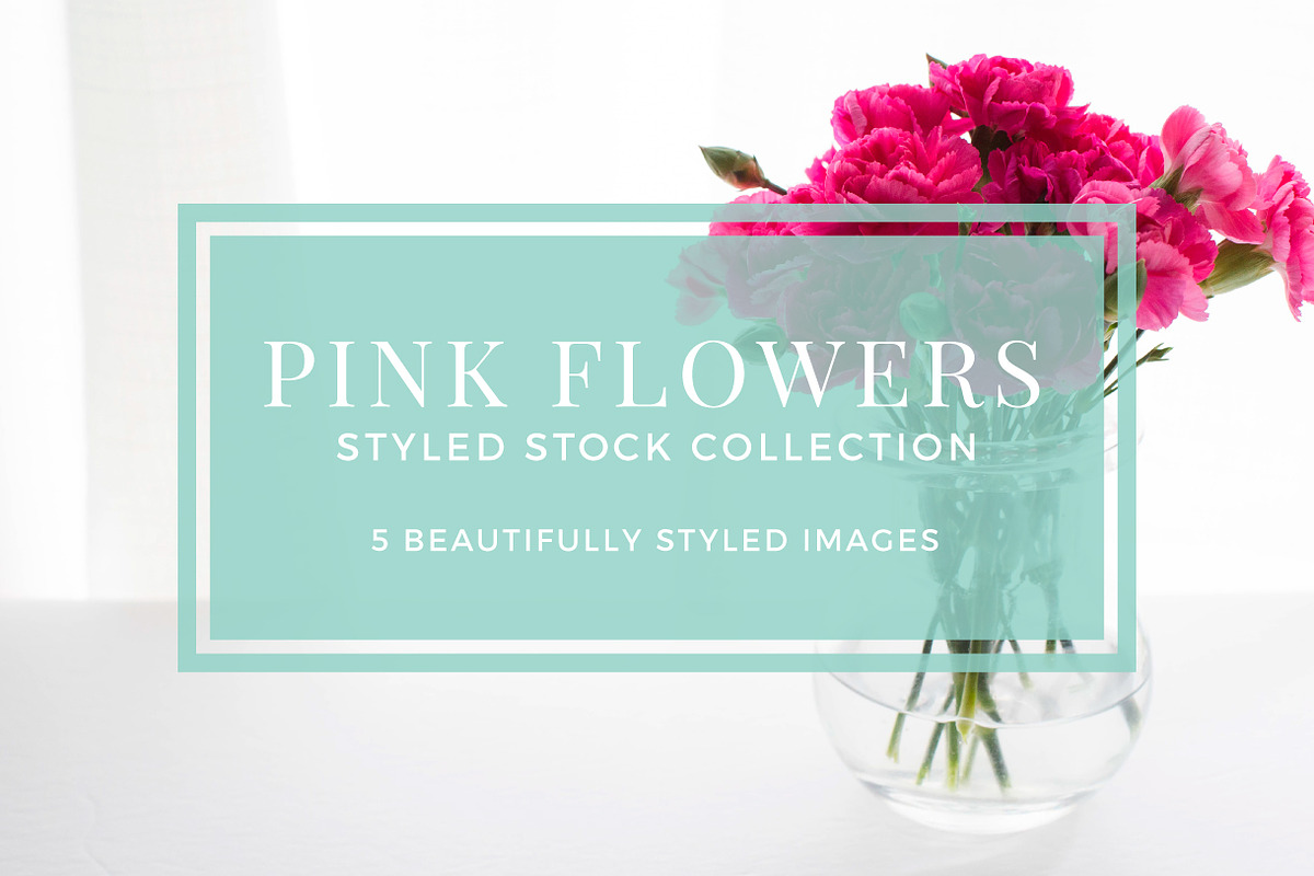 Pink Flowers Styled Stock, a Business Photo by Pixels & Design (Photo 1 of 2)