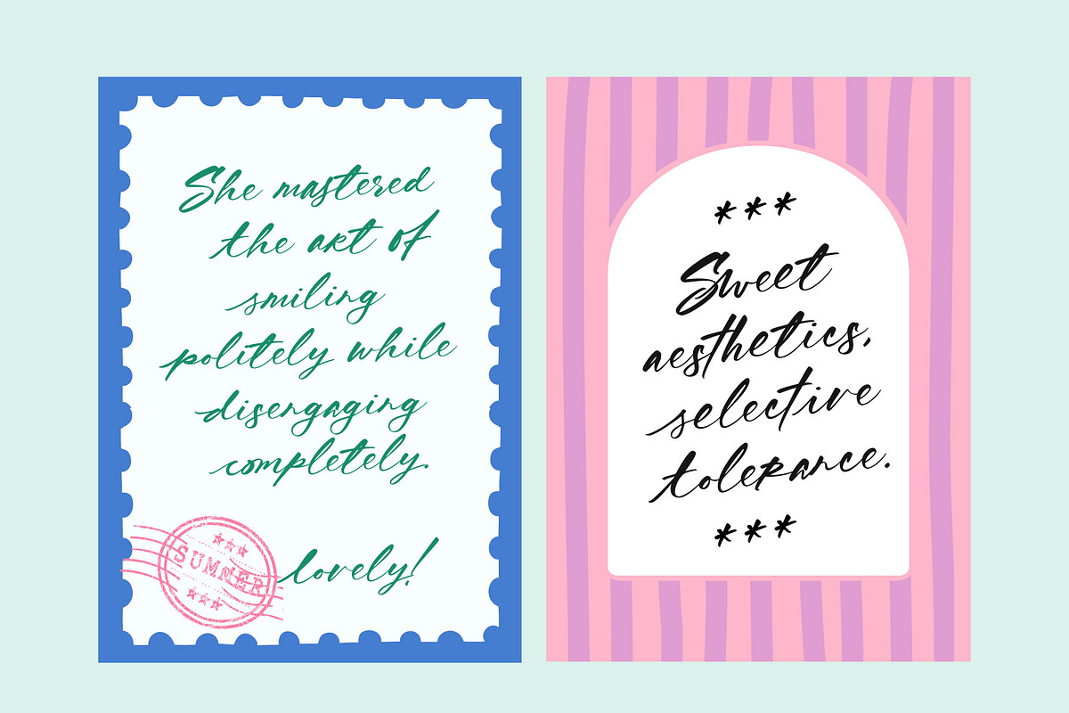 Blooming Field Handwritten Script, a Handwritten Font by Haps Space (Photo 4 of 10)