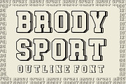 Brody Sport, a Slab Serif Font by Fourteen Letter (Thumbnail 1 of 7)