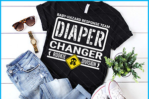 Funny Diaper Changer Duty SVG PNG, a Graphic by Creativeusart