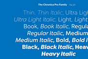 Chronica Pro Family (18 fonts), a Sans Serif Font by Mostardesign Type Foundry (Thumbnail 10 of 10)