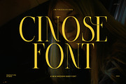 Cinose Elegant Serif Font, a Serif Font by Perfectype (Thumbnail 1 of 8)