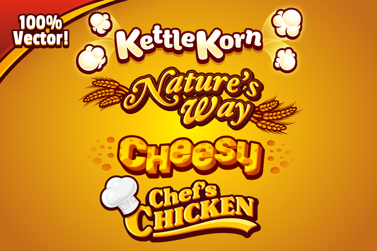 Cartoon Graphic Styles and Logo Kit, a Layer Style Add-On by Vectricity Designs (Photo 5 of 10)