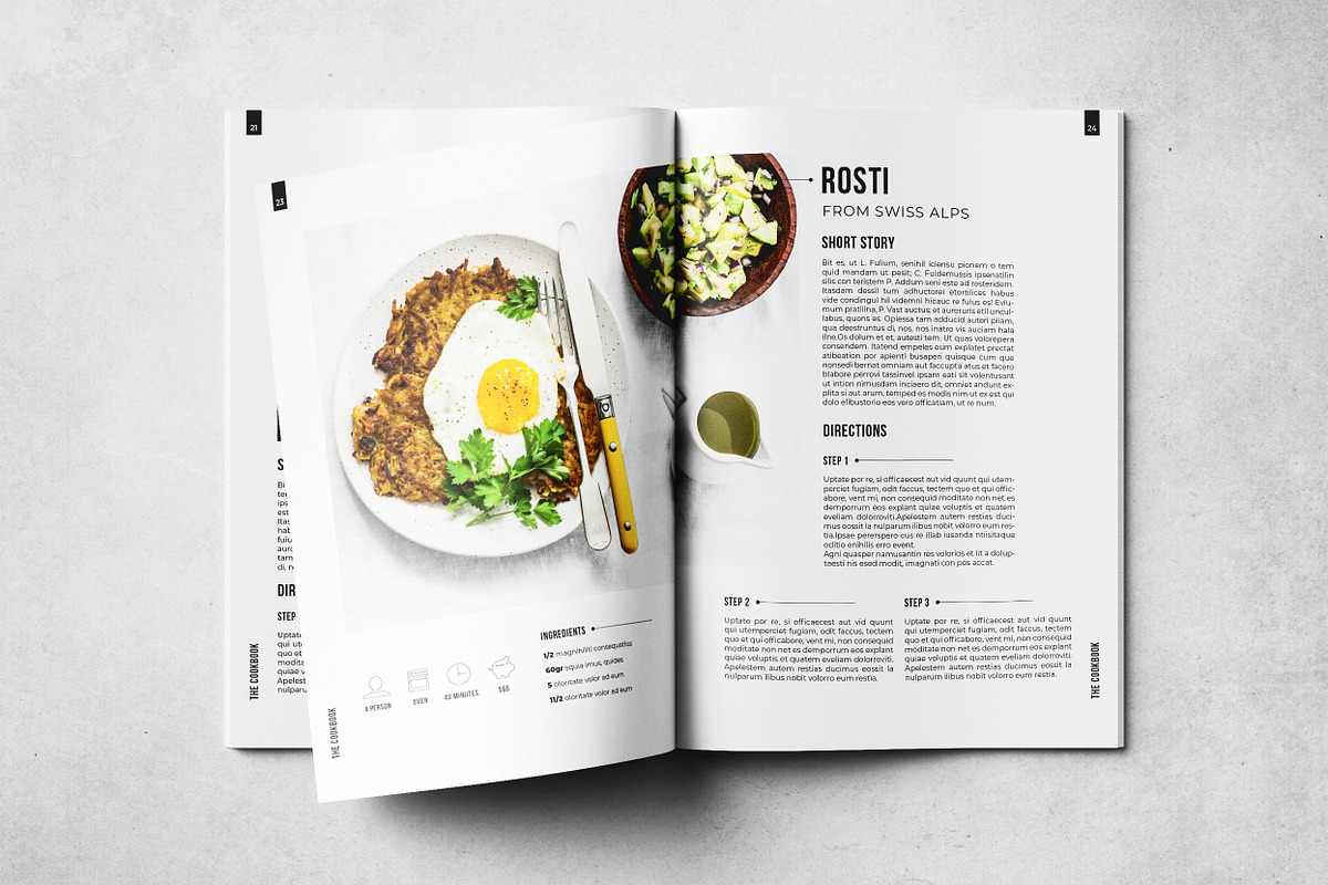 Cookbook / Recipe Book, a Brochure Template by Grkic Creative (Photo 14 of 14)