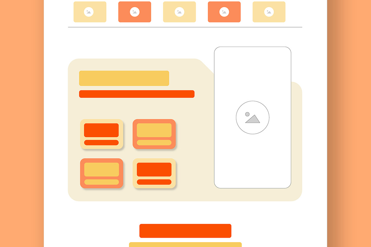 Landing Page Wireframe UX Layout, a Landing Page Template by ContestDesign (Photo 3 of 6)
