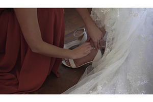 Bride and Groom Morning Preparation