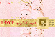 Love digital  watercolor paper, a Decorative Illustration by LABFcreations (Thumbnail 2 of 4)