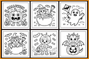Halloween Bold & Easy Coloring Book, a Seasonal Illustration by protabsorkar11 (Thumbnail 4 of 4)