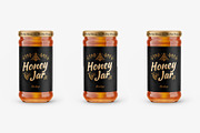 Honey Glass Jar Mockup Set, a Packaging Mockup by Graphic Bird (Thumbnail 7 of 7)