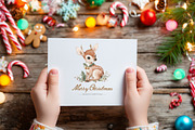 Woodland Deer Clipart, a Seasonal Illustration by Housui Patterns (Thumbnail 8 of 13)