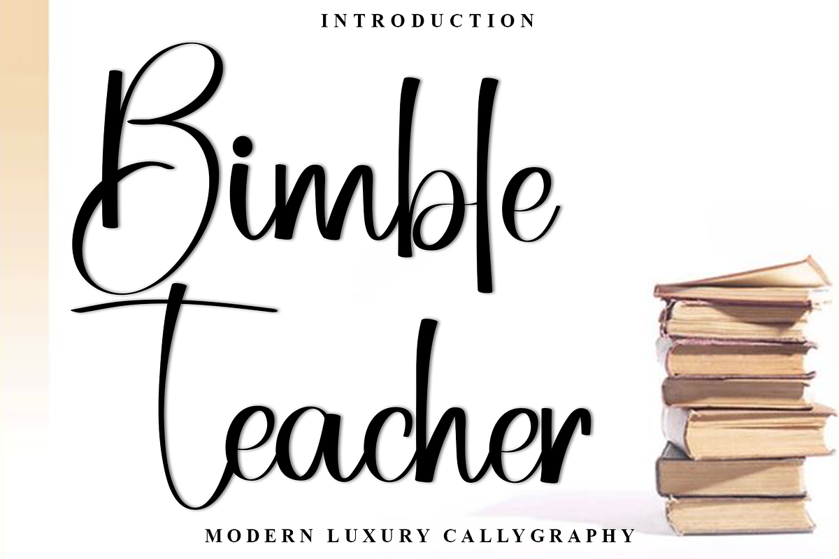 Bimble Teacher, a Handwritten Font by FreshTypeINK (Photo 1 of 8)