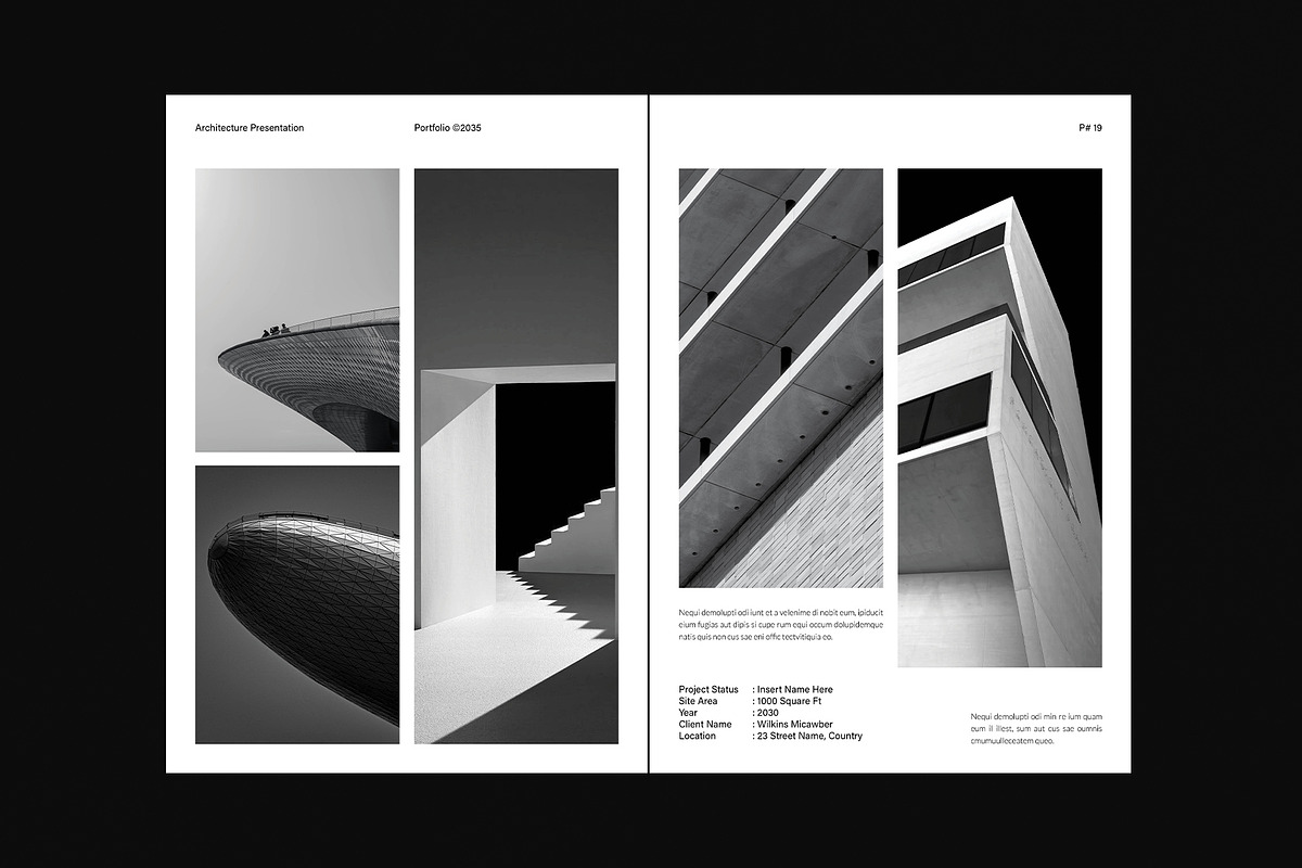 Architecture Portfolio Template, a Brochure Template by DesignCrest (Photo 9 of 13)