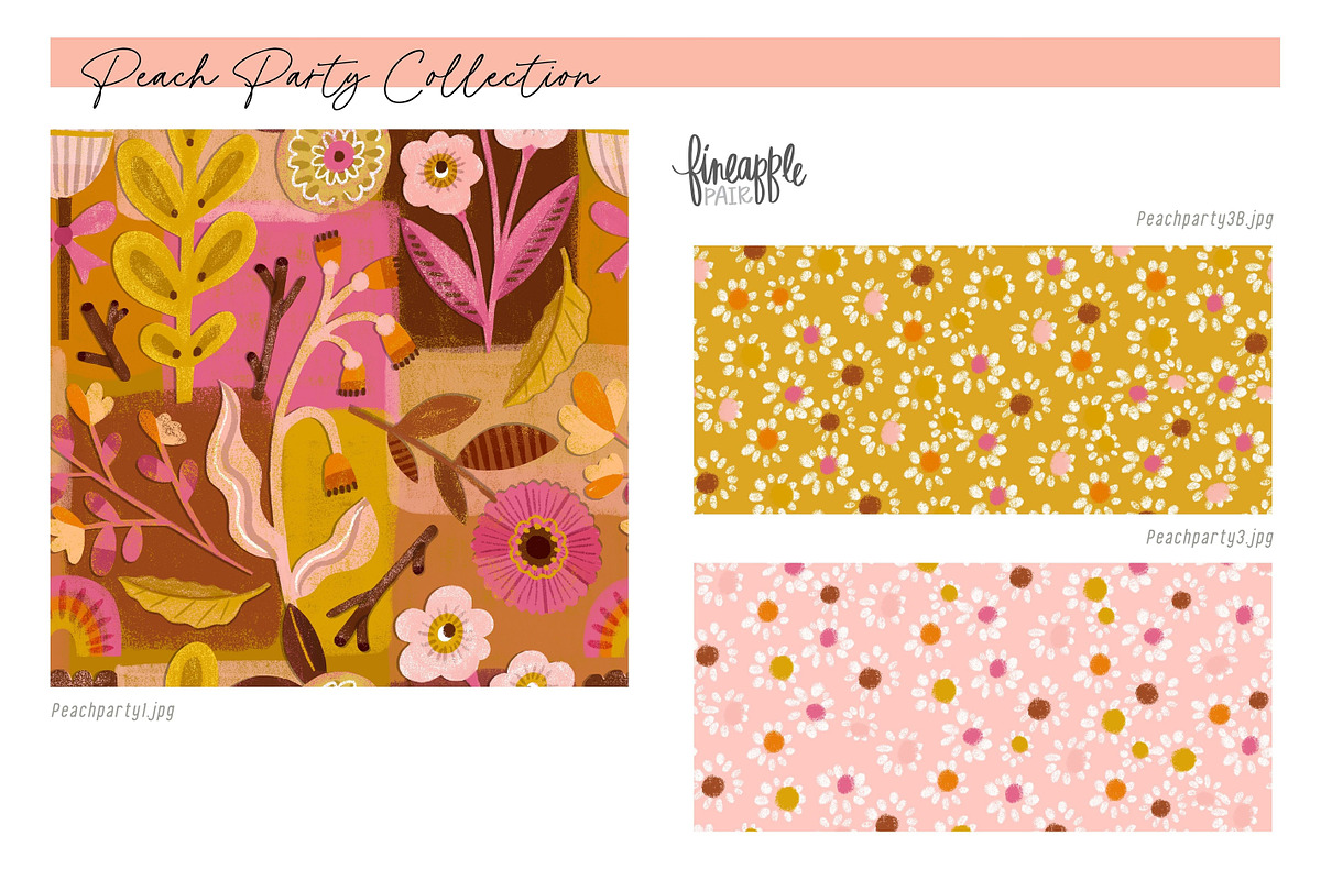 Whimsical Floral Pattern Bundle, a Pattern Graphic by FINEAPPLE (Photo 2 of 11)