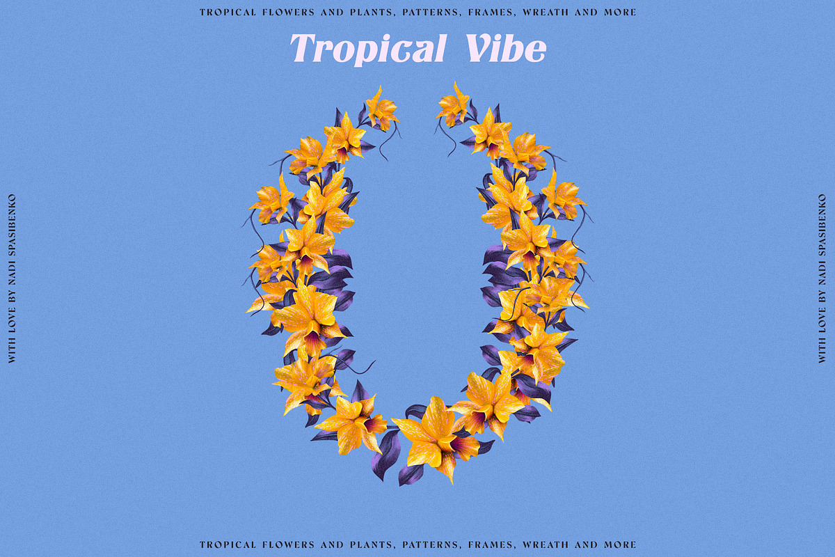 Floral Tropical Vibe, a Wallpaper Graphic by nadispasibenko (Photo 8 of 21)