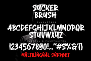 Sucker Brush – Display Brush Font, a Handwritten Font by Fikryal Studio (Thumbnail 14 of 15)