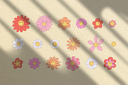 Smiley Flowers Retro Patterns, a Pattern Graphic by Tiger and Flower (Thumbnail 4 of 20)
