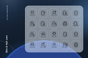 Skin & Hair care Icon, an Outline Icon by Nathaya Studio (Thumbnail 2 of 2)