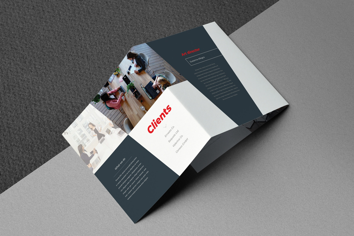Business Company Square Trifold, a Brochure Template by Kahuna Design (Photo 4 of 4)