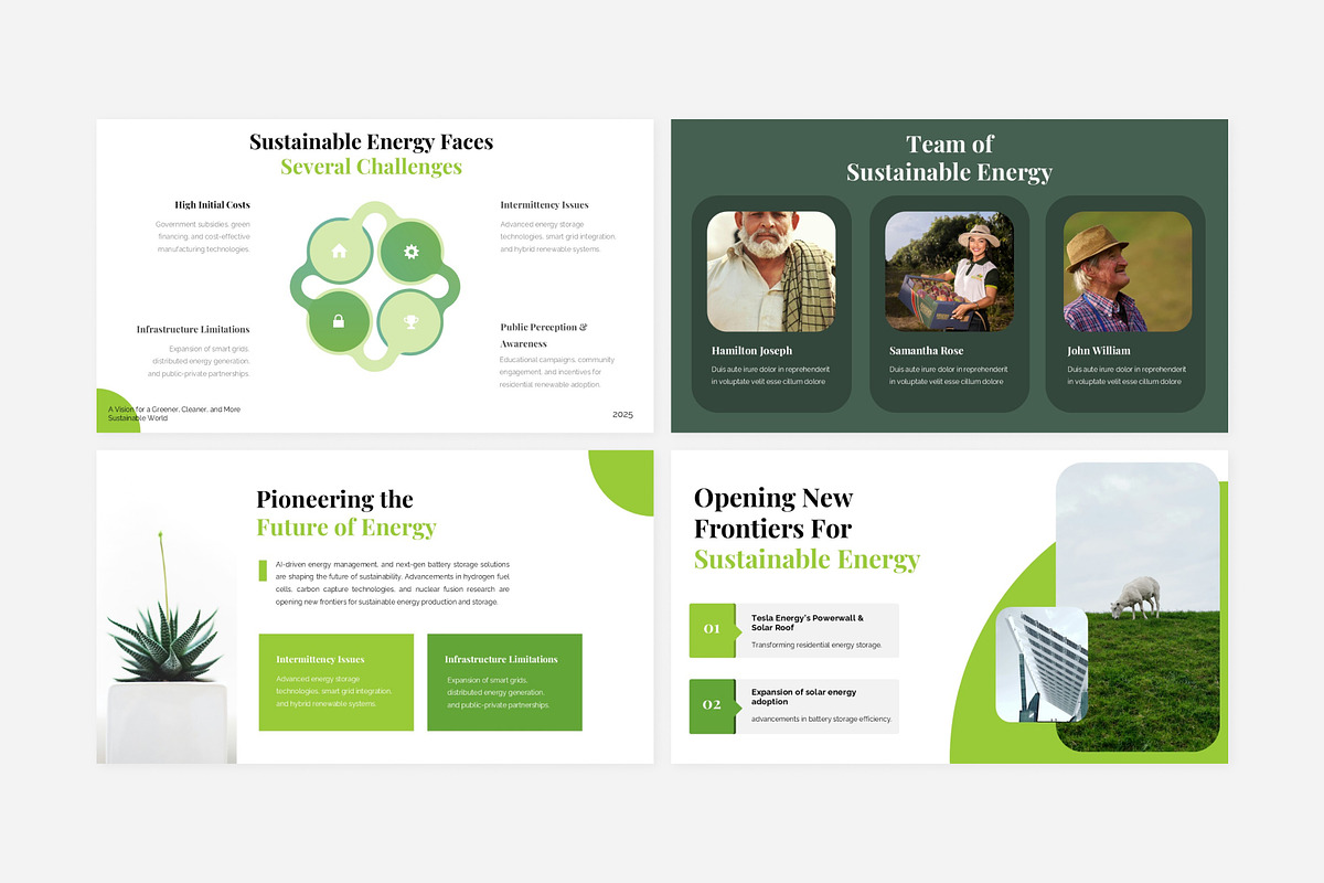 Clean Energy Sustainability Template, a Presentation Template by Eklip Studio (Photo 4 of 6)