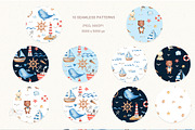 NAUTICAL FRIENDS. Watercolor, an Animal Illustration by OlliArtDesign (Thumbnail 5 of 7)