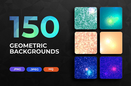 150 Geometric Triangle Backgrounds