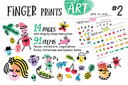 Finger Prints ART BUNDLE, an Education Illustration by Alena Razumova (Thumbnail 3 of 6)