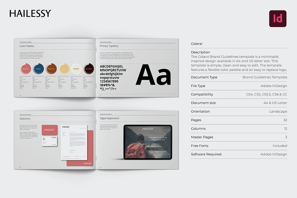 Coloral / Brand Guidelines, a Templates & Theme by Hailessy (Photo 2 of 5)
