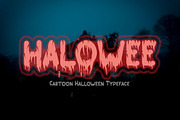 HALOWEE - Halloween Horror Font, a Script Font by NTC Graphic (Thumbnail 1 of 8)