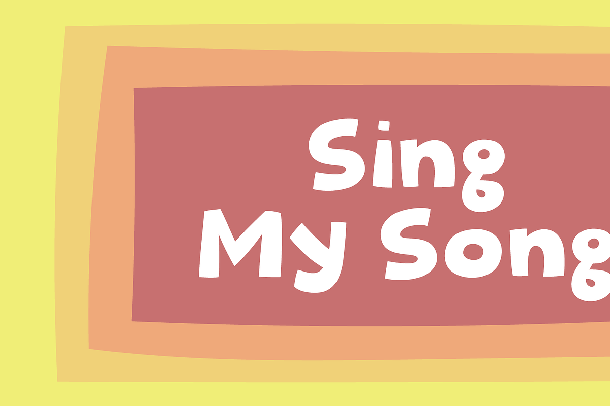 Sing A Song!, a Font by pizzadudedotdk (Photo 1 of 10)