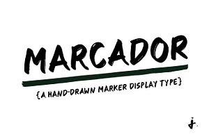 Marcador - Marker Typeface, a Font by JaninaA