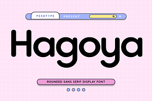 Hagoya - Rounded Font