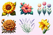 Watercolor Flowers Clipart Bundle, a Graphic by CitraGraphics (Thumbnail 2 of 4)