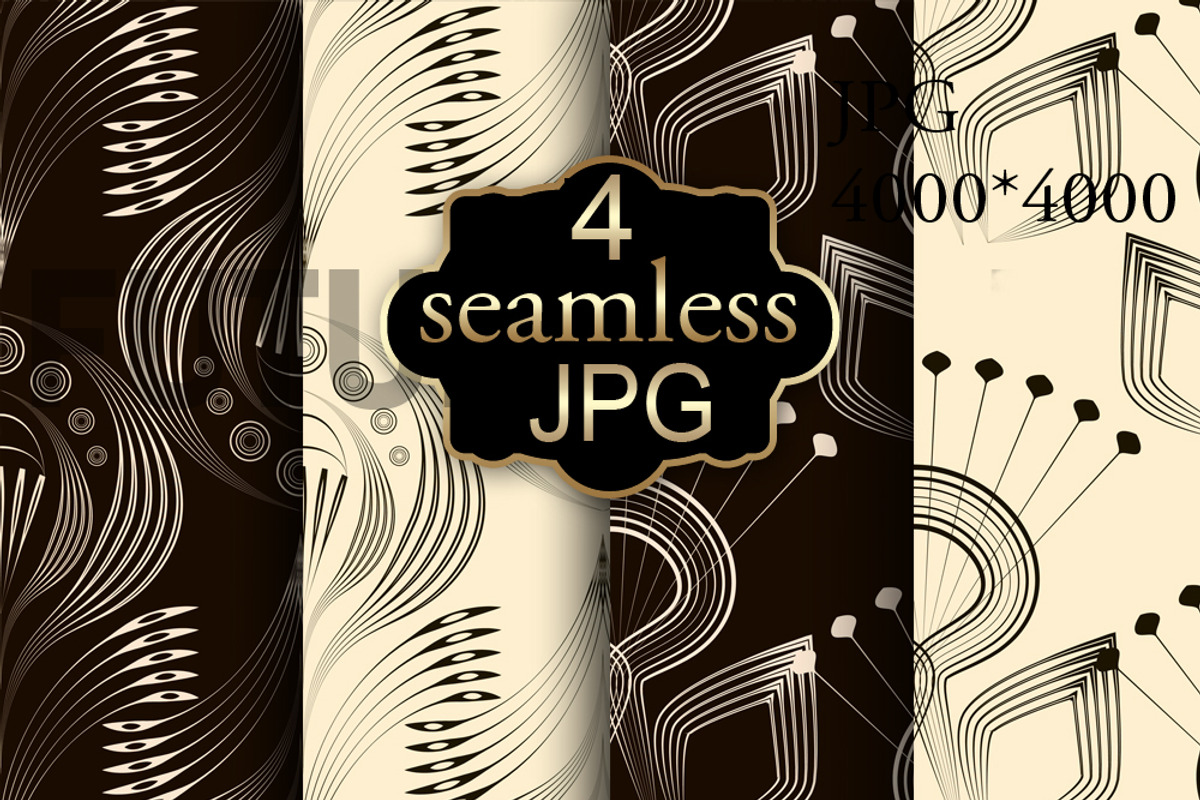 Patterns modern backgrounds Art Deco, a Pattern Graphic by Futurel (Photo 1 of 5)