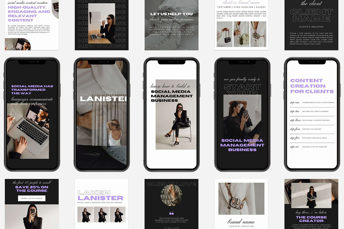 Instagram Templates for Brands Canva, a Social Media Template by Blush Created (Photo 2 of 11)