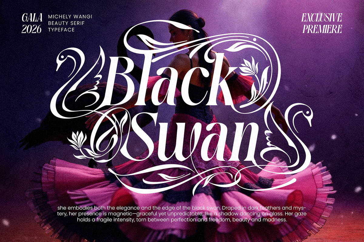 Michely Wangi Elegant Swan Serif, a Serif Font by alit design (Photo 5 of 20)