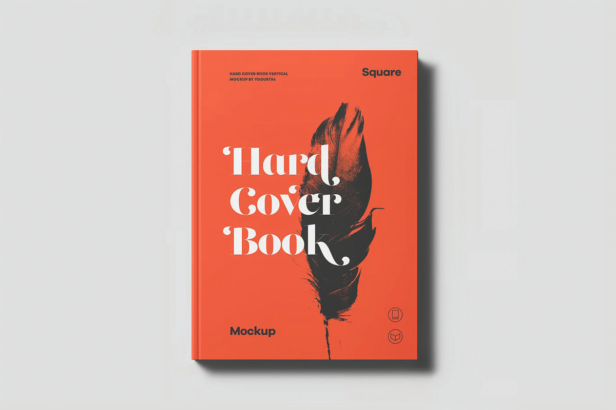 Front Hard Cover Book Mockup, a Books & Magazine Mockup by DesignRushMarket (Photo 1 of 2)