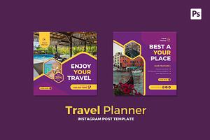 Travel Planner Instagram Post