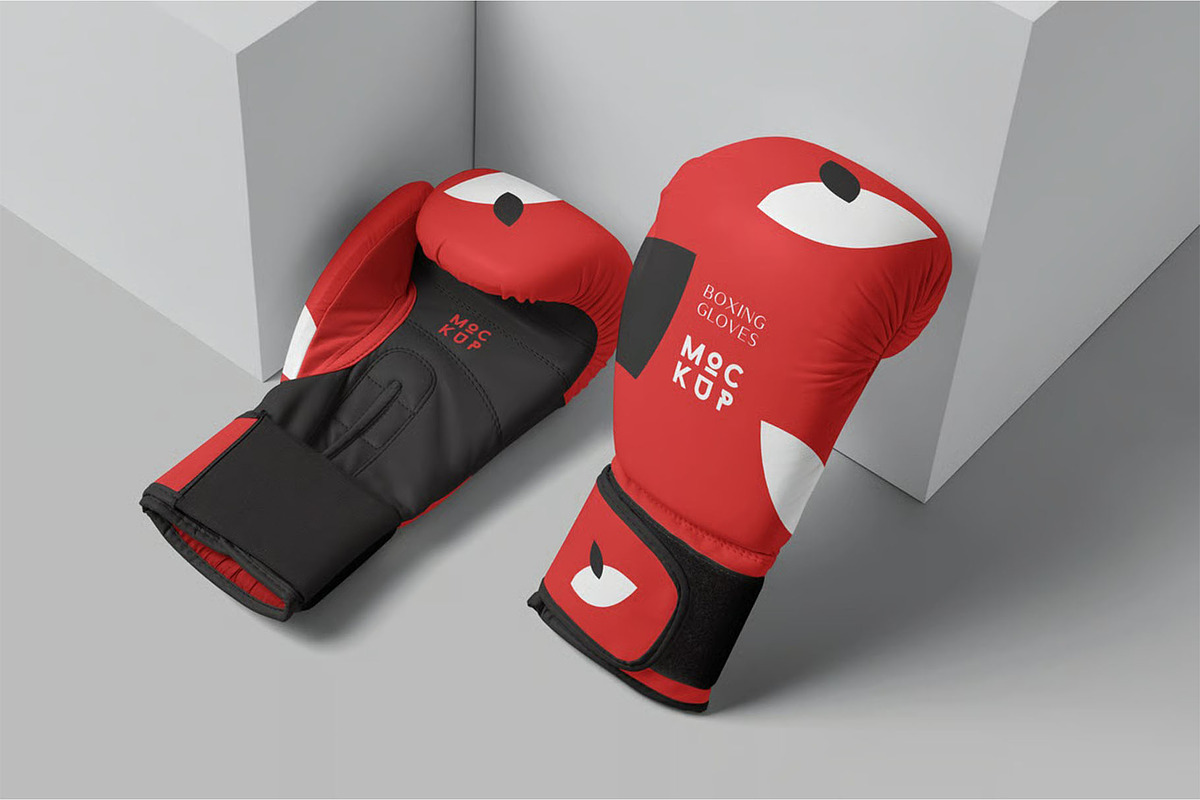 Boxing Gloves Mockups, a Product Mockup by megostudi0 (Photo 5 of 6)